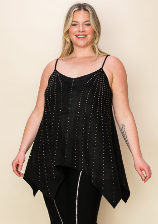 Blingy Suede Tank