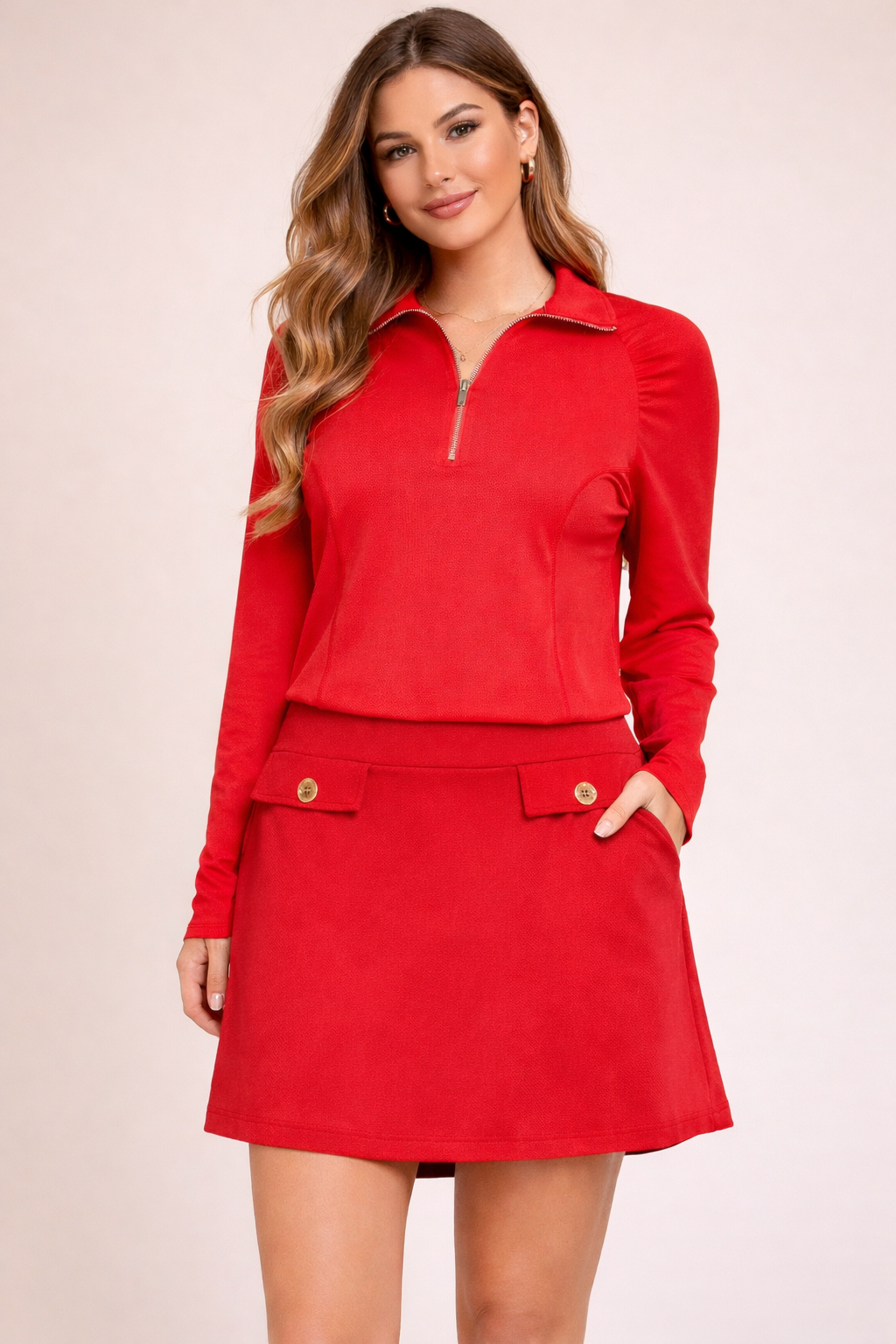 ds Marina Top in Tropic Red