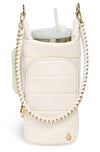 Crossbody Hydro Flask Handle / Ivory Vegan Leather