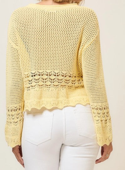 CC Scallop Hem Sweater
