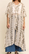DD Snake Print Duster