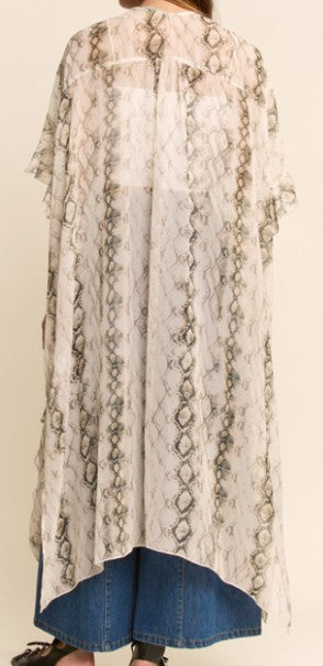 DD Snake Print Duster
