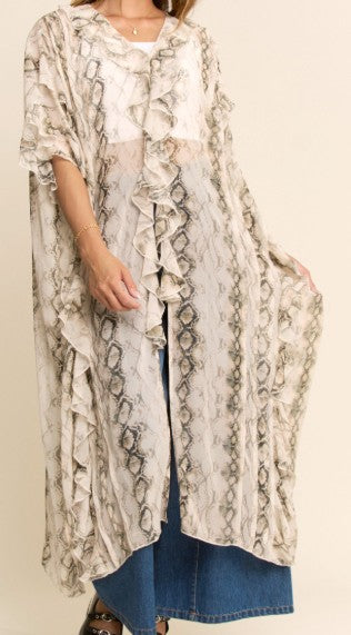 DD Snake Print Duster