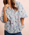 BB Floral Bubble Eyelet Top