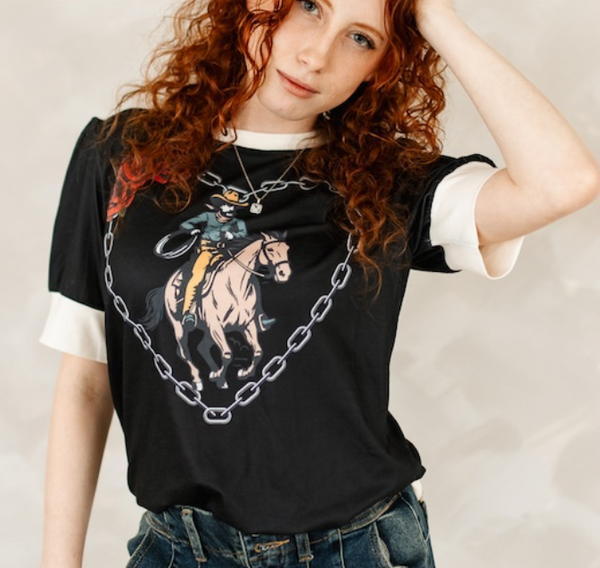 LB Western Puff Sleeve Top