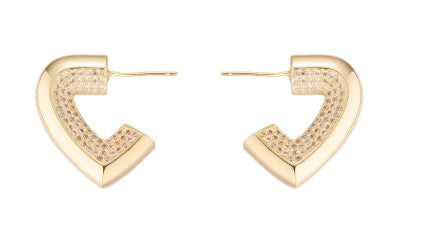 SJ Stacked Geometric Earrings