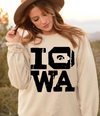 Cream Stacked Iowa Sweatshirt