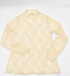 JJ Floral Mesh Top-Taupe