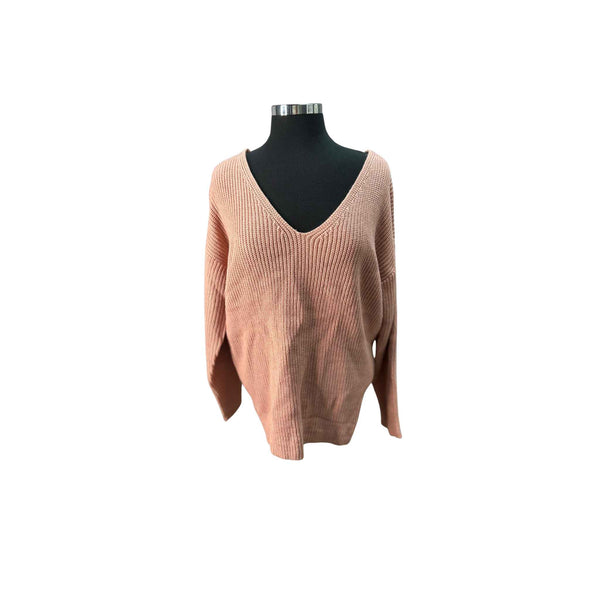 Twisted Open Back Sweater