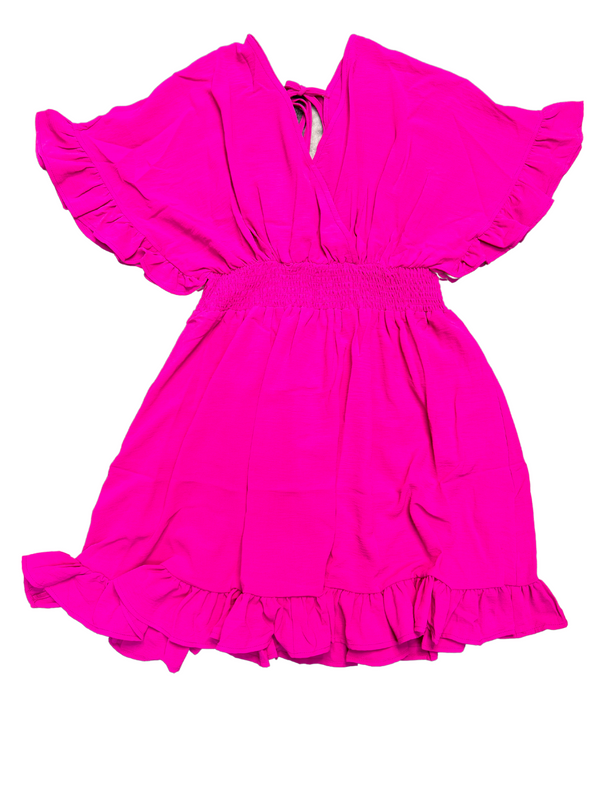 Flirty Pink Midi-Dress