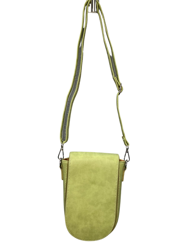 Shoulder Bag with Card Holder Slots in Olive
