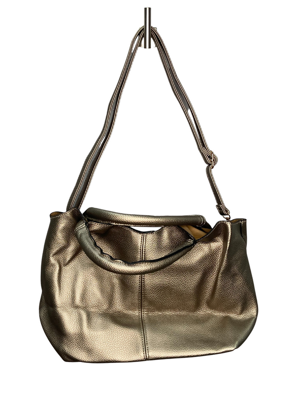 Round Handle Tote Bag in Champagne