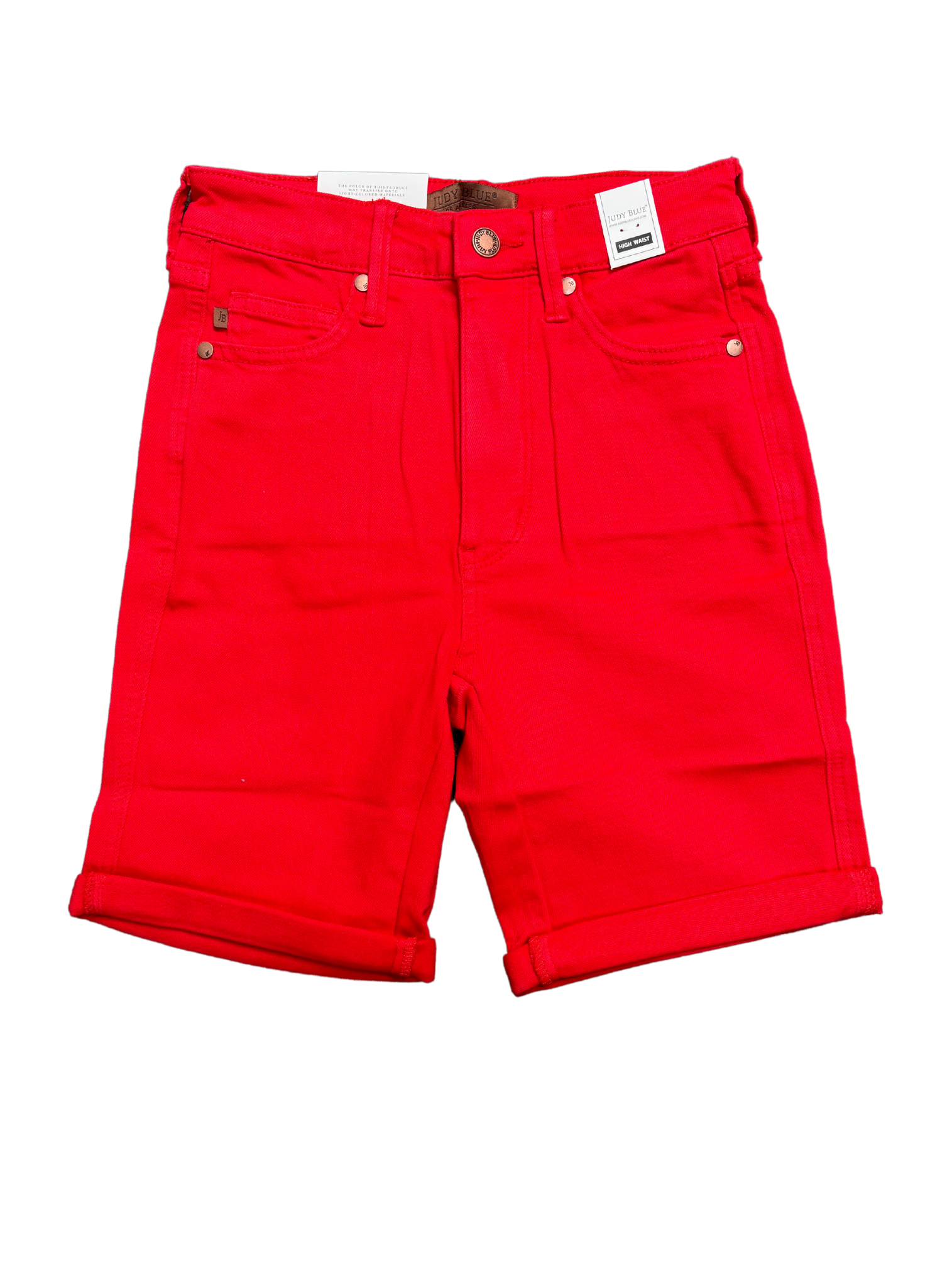 JB Tummy Control Bermuda Shorts-Red