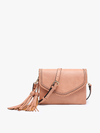 Sloane Crossbody w/ Whipstitch in Parchment