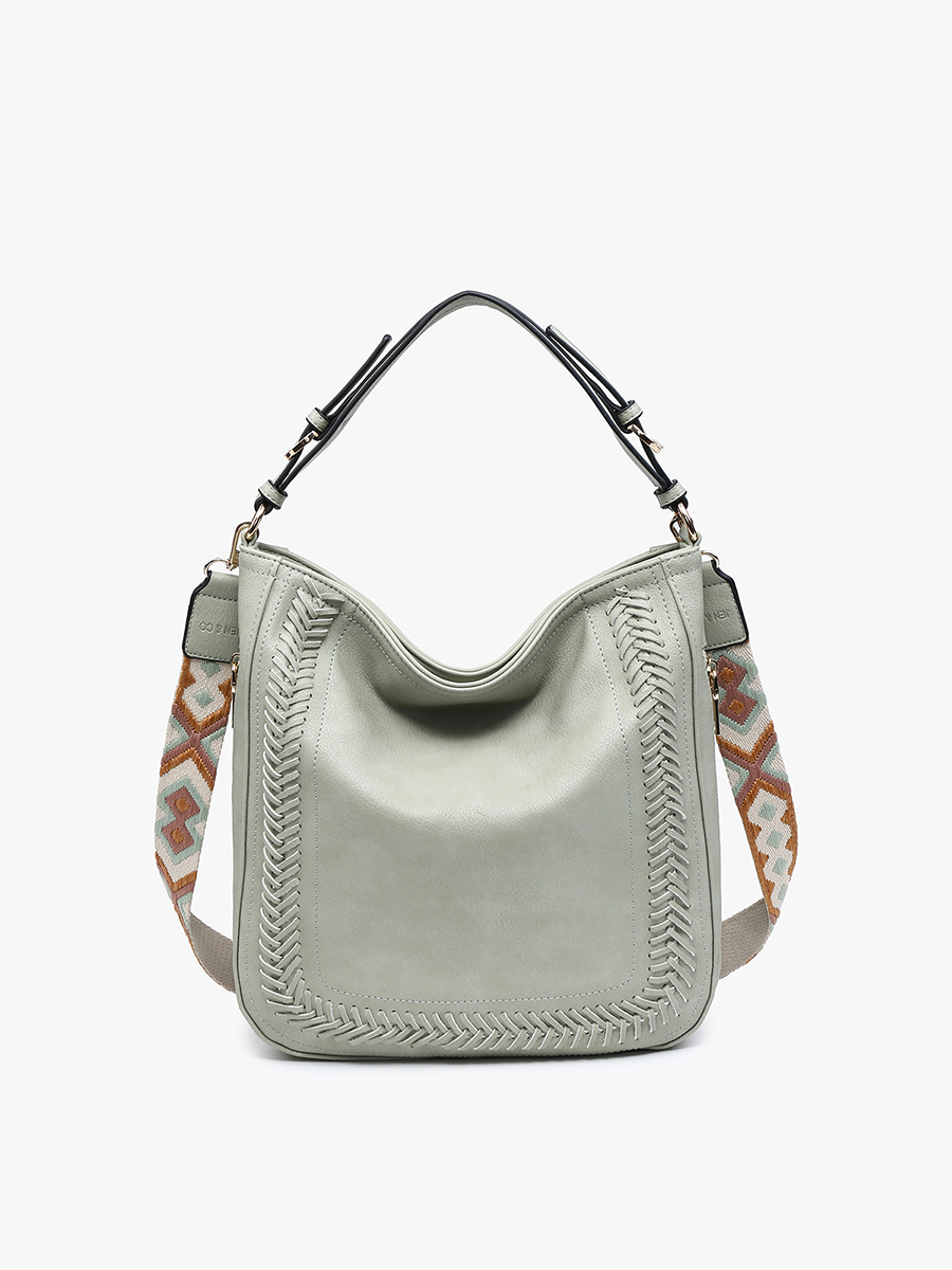 Aris Small Hobo in Warm Grey