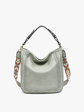 Aris Small Hobo in Warm Grey