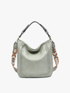 Aris Small Hobo in Warm Grey