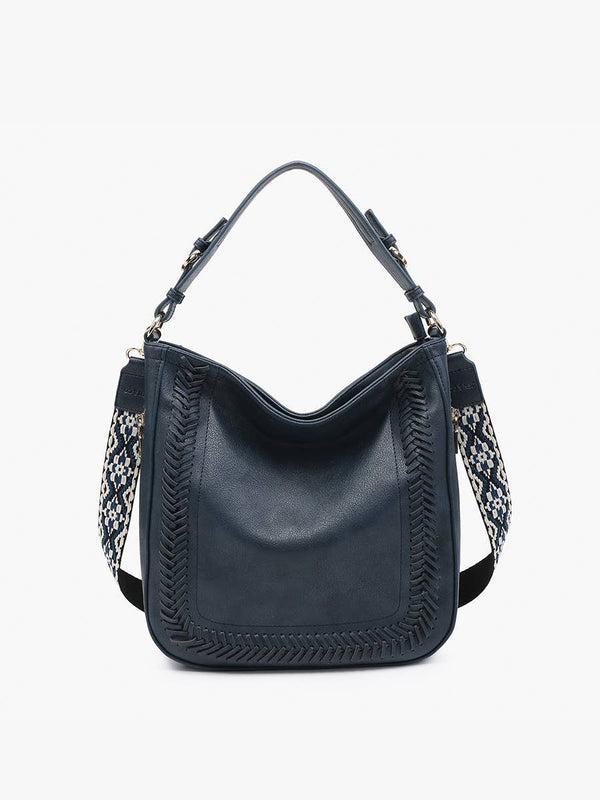 Aris Small Hobo in Warm Grey