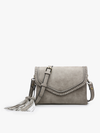 Sloane Crossbody w/ Whipstitch in Parchment