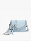 Sloane Crossbody w/ Whipstitch in Parchment