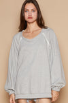 Heather Grey French Terry Top