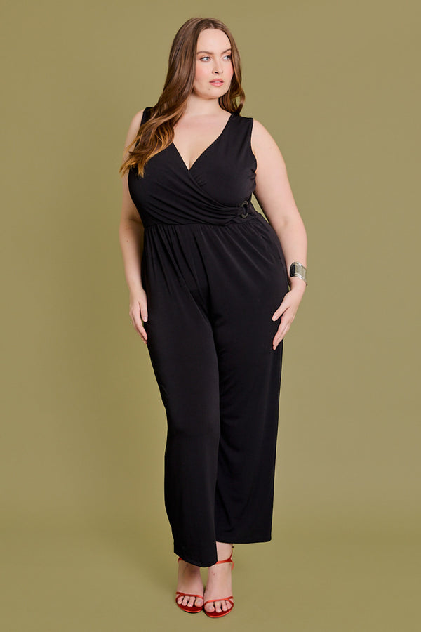 Black Sleeveless Jumpsuit