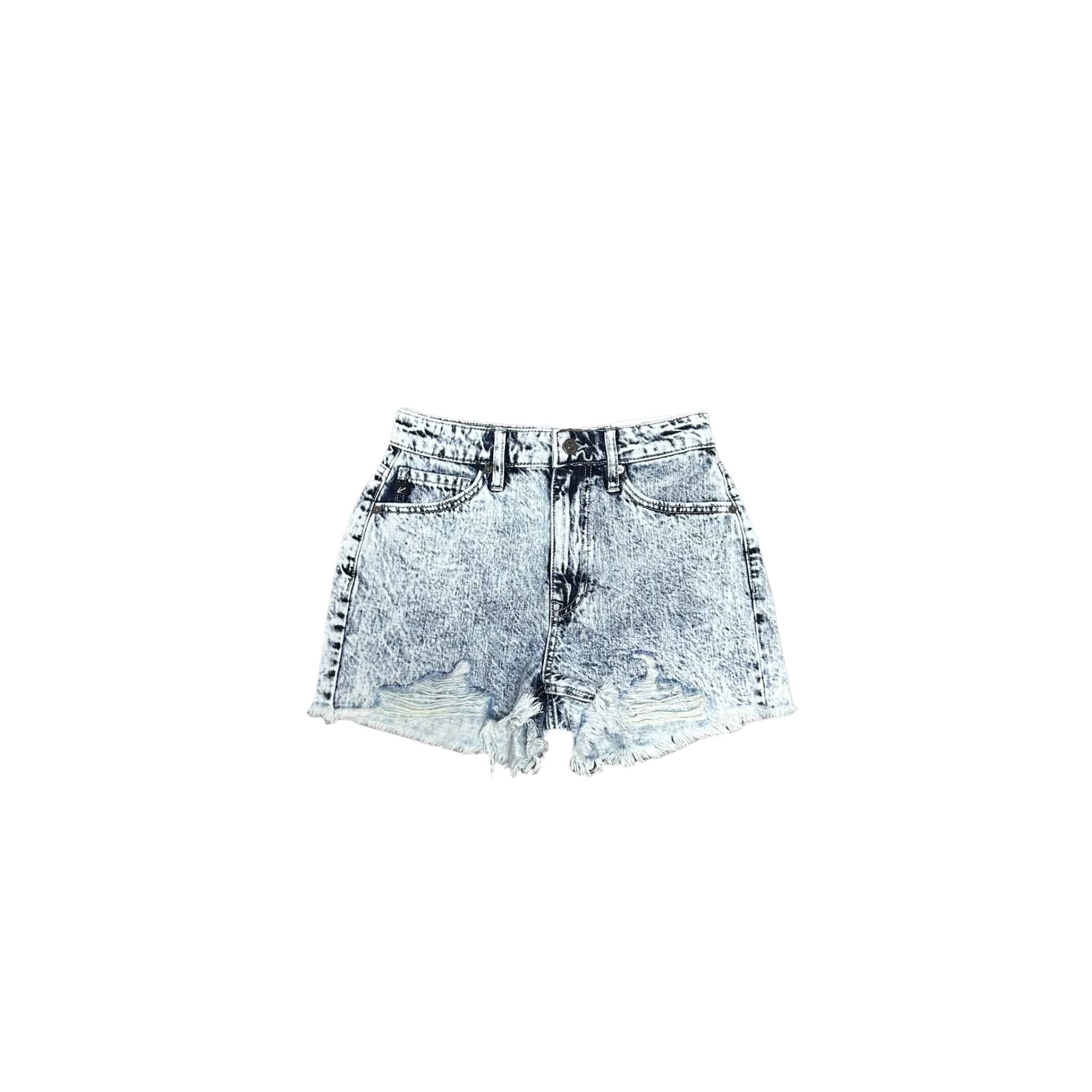 Acid Wash High Rise Shorts