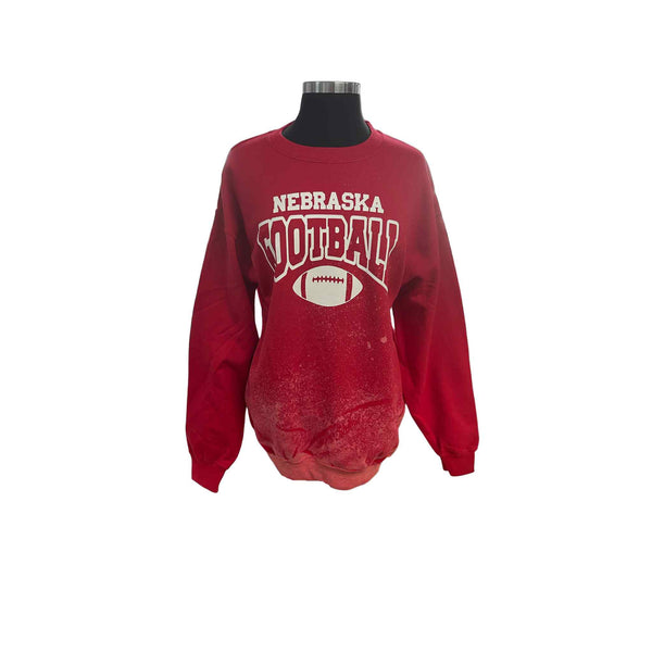 Collegiate Bleach Splatter Sweatshirts