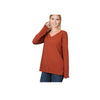 Cotton V-Neck Long Sleeve T-Shirt