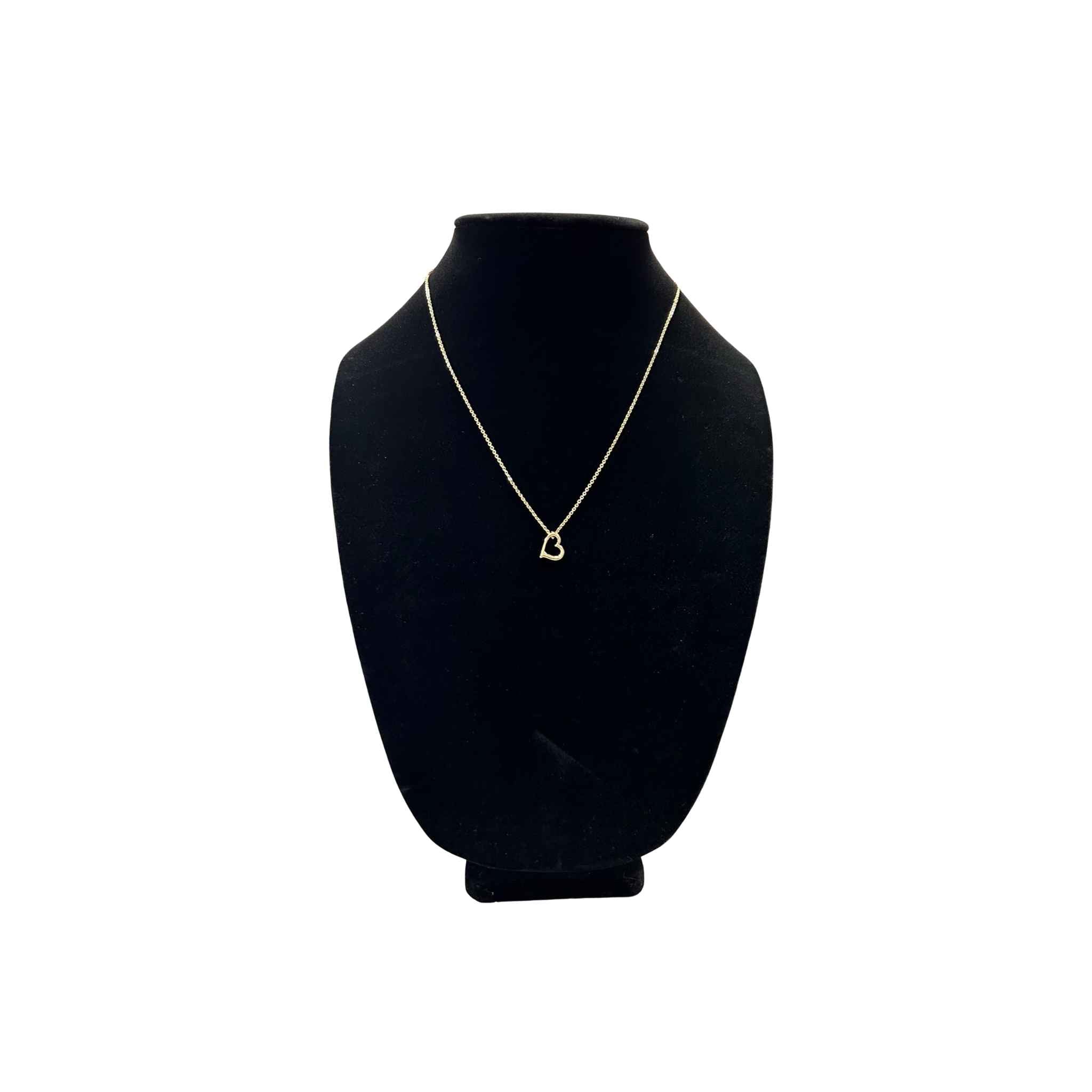 Gold Heart Charm Necklace