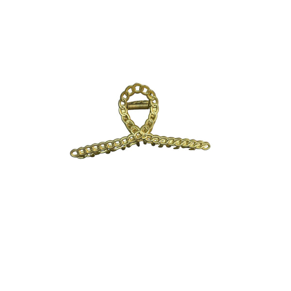 Gold Or Silver Chain Style Hair Clip