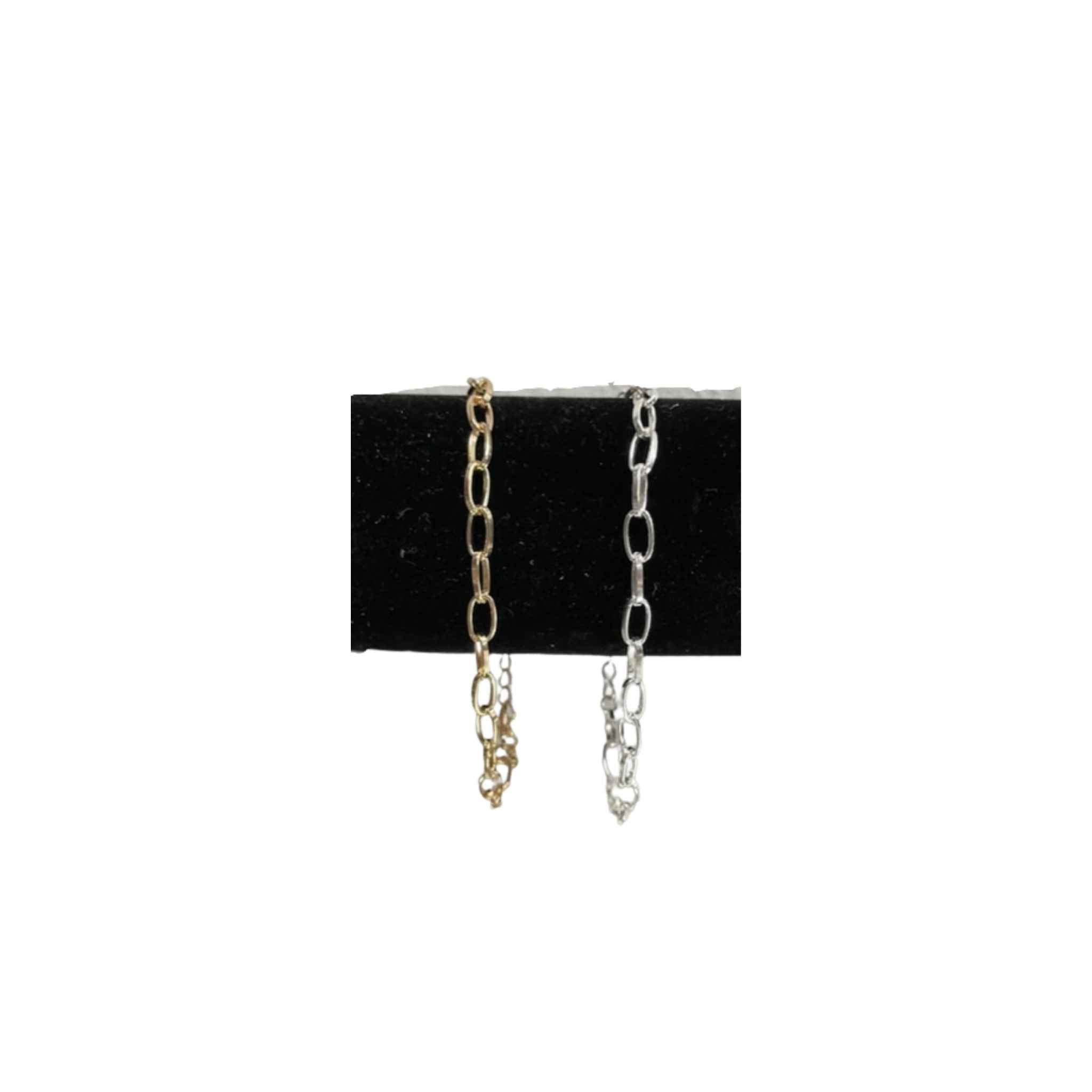 Gold Or Silver Chain Link Bracelet (8in +)