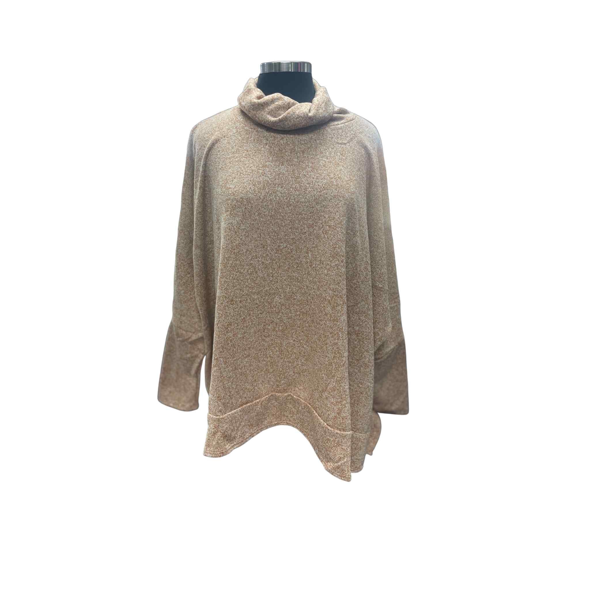 Heather Cowl Neck Sweater