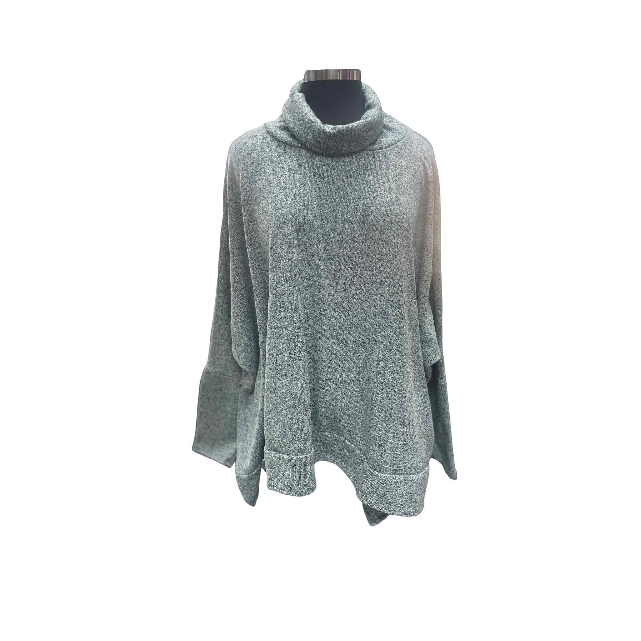 Heather Cowl Neck Sweater