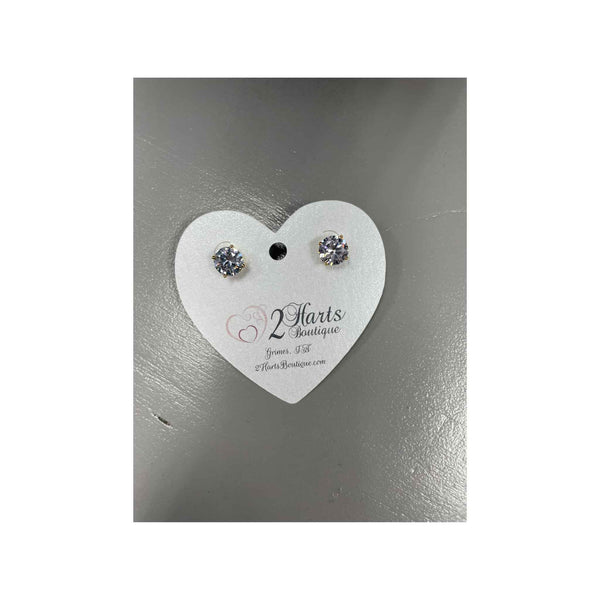 Rhinestone Stud Earrings